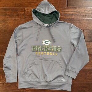 NFL Team Apparel TX3 Green Bay Packers Hoodie Size Medium Logo Fleece Lined